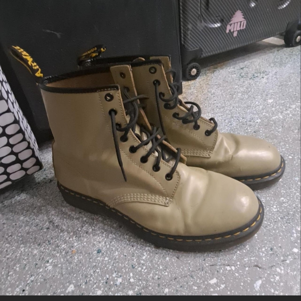 Tan Lace-Up Boots